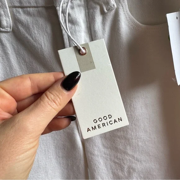 NWT Good American Good Legs Flare White Jeans Sz 2/26 - Picture 6 of 10